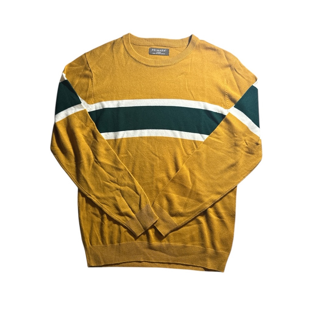 primark gold striped sweater